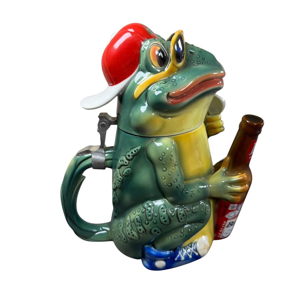 Budweiser Bud Frog Character Stein CS301‎ Limited Edition 1996 with Box and COA - Picture 2 of 15